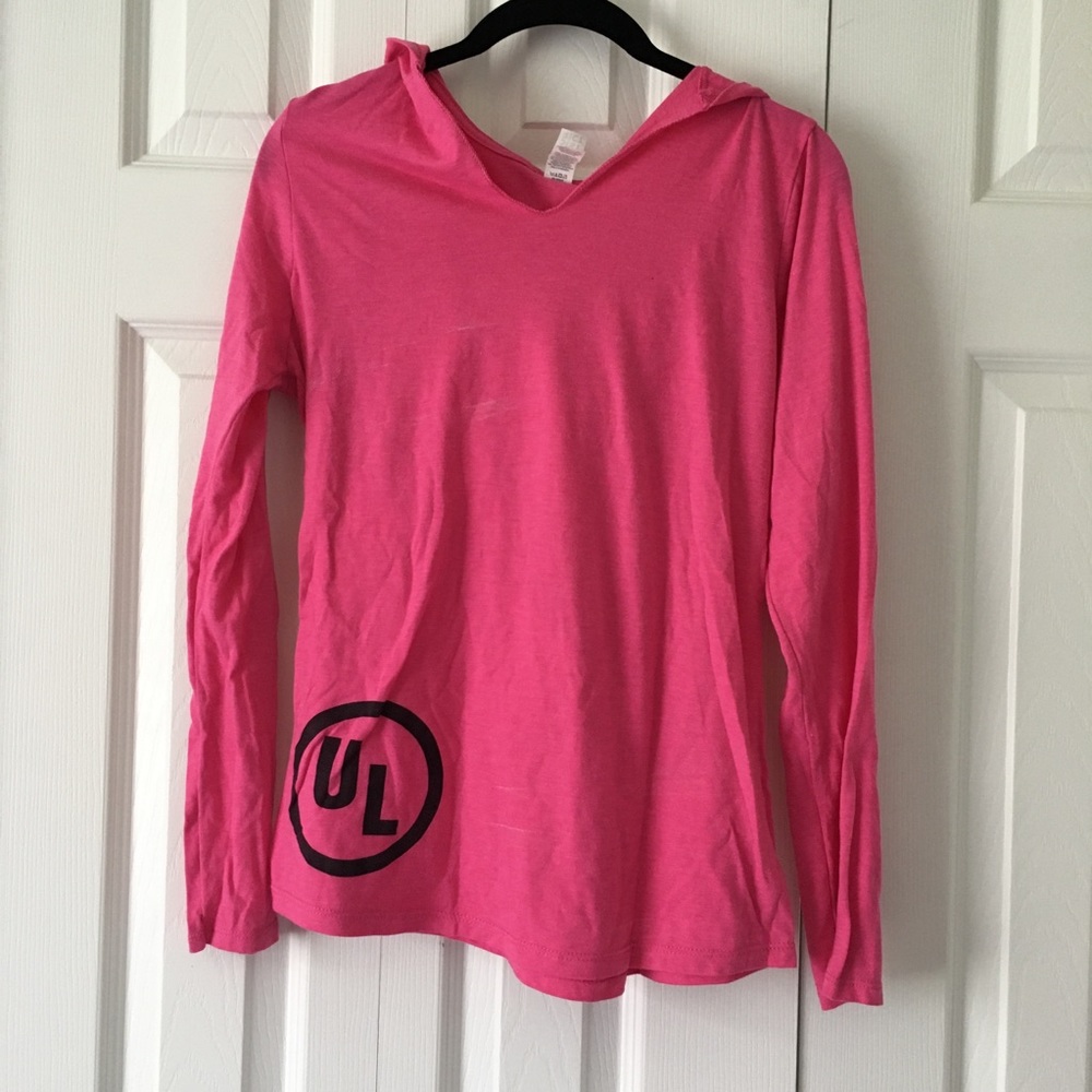 💚 5 for $15! 💚 Pink UL Hooded Long Sleeve T-Shirt